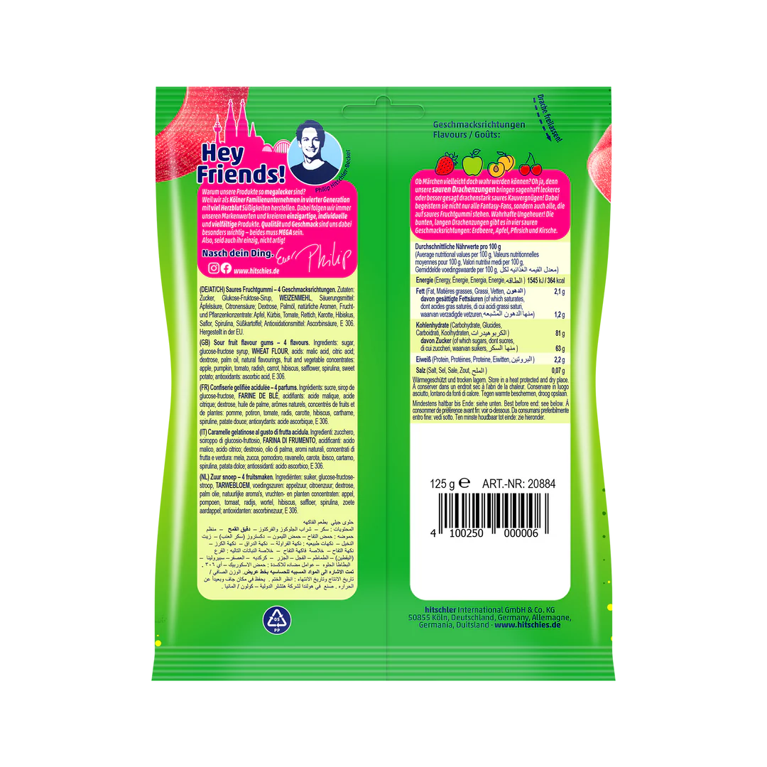 Hitschies Saure Drachenzungen Mix 20 x 125g