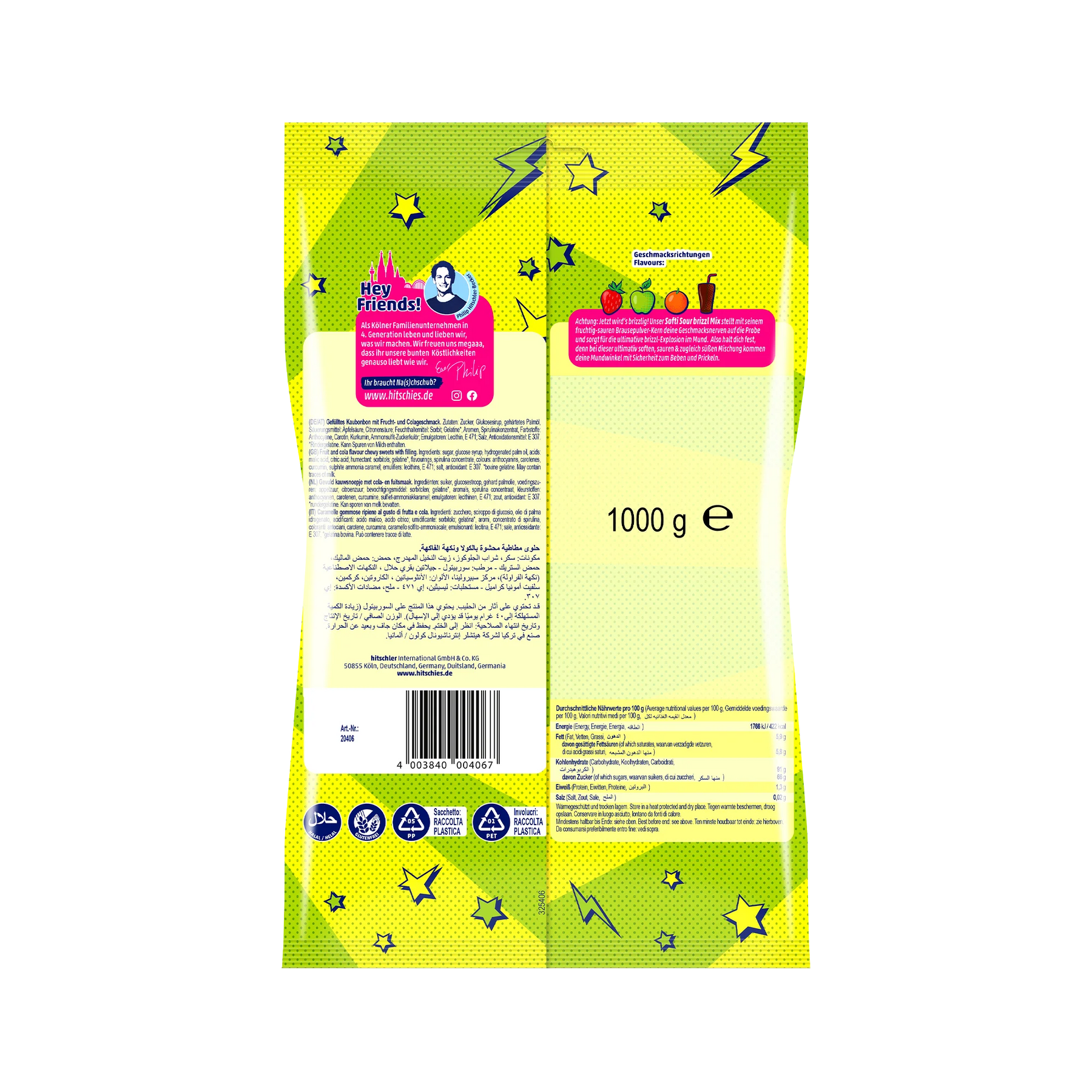 Hitschies Softi Sour Mix 1000g
