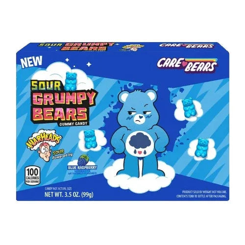 Warheads Sour Grumpy Bears Box 12 x 99g