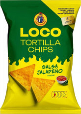 Loco Tortilla Chip Salsa Jalapeno 12 X 100g