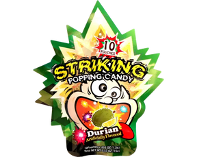 Striking - Popping Candy Durian Display 12 x 15g