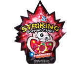 Striking - Popping Candy Strawberry Strip 12 x 30g