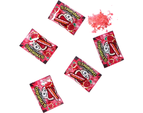 Striking - Popping Candy Strawberry Strip 12 x 30g
