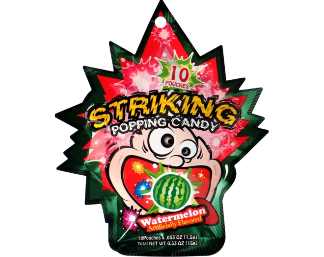 Striking - Popping Candy Watermelon Display 12 x 15g