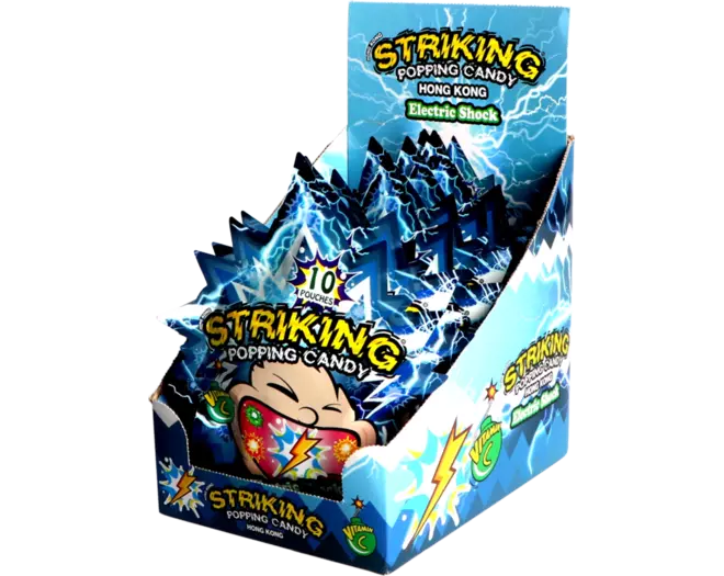 Striking - Popping Candy Electric Shock Display 12 x 15g