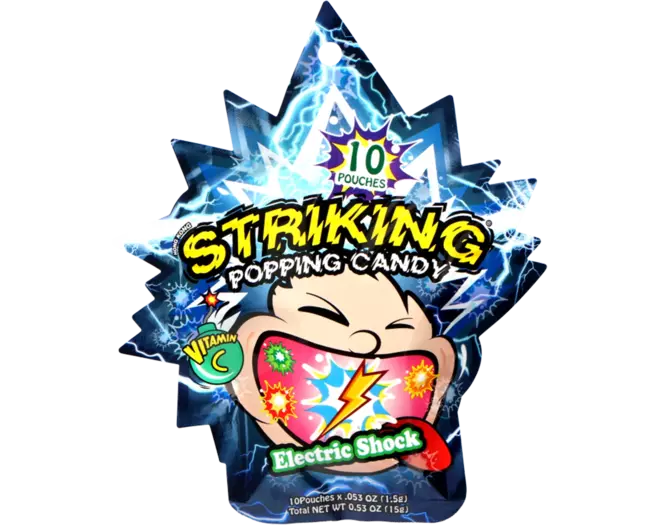 Striking - Popping Candy Electric Shock Display 12 x 15g