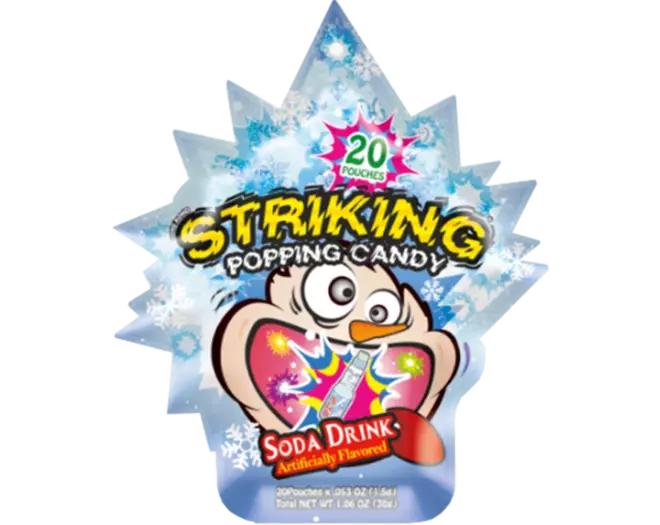 Striking - Popping Candy Soda Drink Strip 12 x 30g