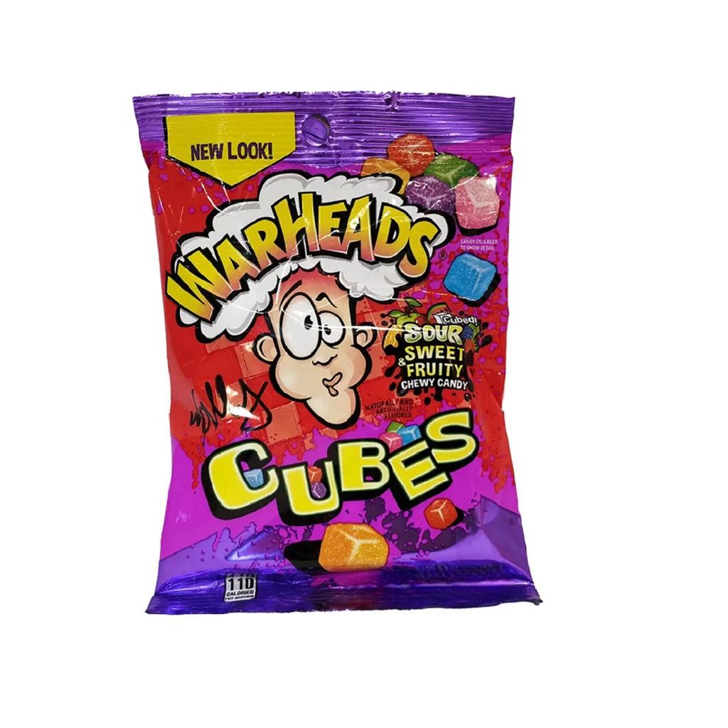 Warheads Cubes Peg Bag 12 x 99g