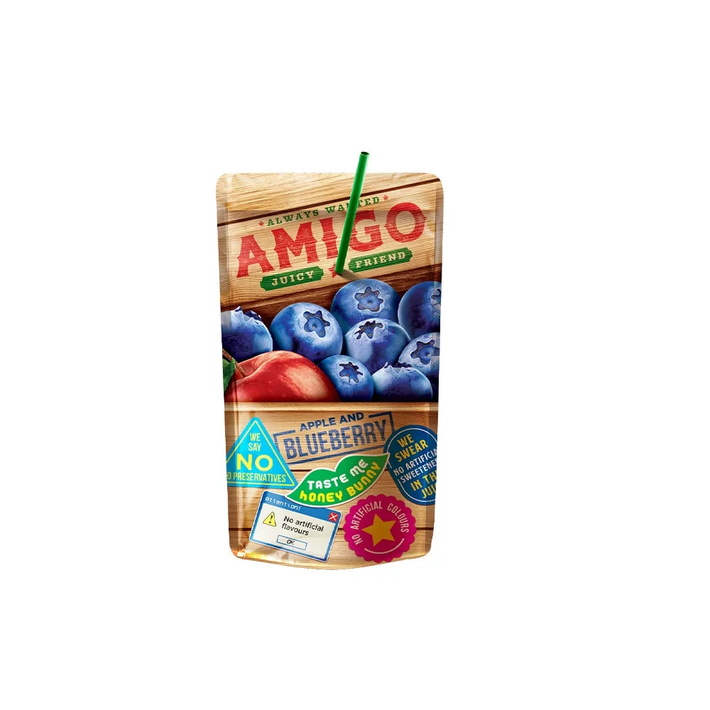 Amigo - Apple and Blueberry  - 8 x 200ml