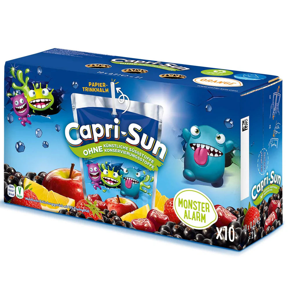 CAPRI SUN MONSTER ALARM 10 x 200ml X 4