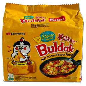 Samyang Buldak Cheese Ramen Nudeln Hot Chicken 5 x 140g