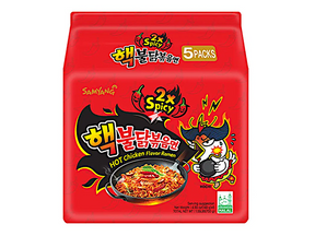 Samyang Buldak 2x Spicy Ramen Nudeln Hot Chicken 5 X  140g