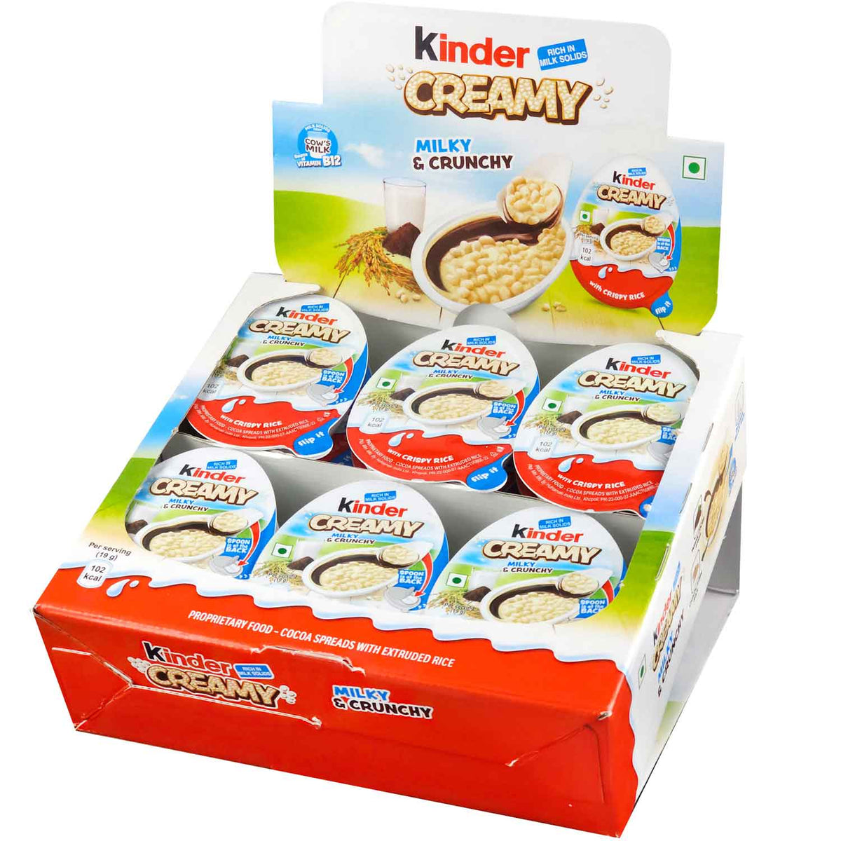 Kinder Creamy Milky & Crunchy 24 x 19g