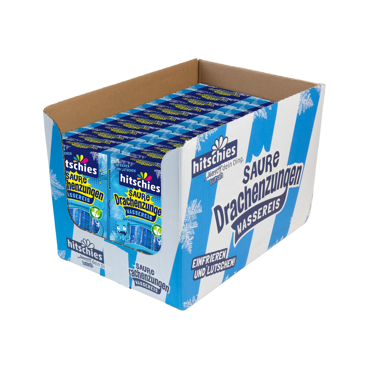 Saure Drachenzungen Wassereis Blau 24 X 400ml