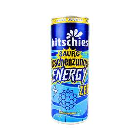 Hitschies saure Drachenzungen Energy Zero Blau 24 X 250 ml