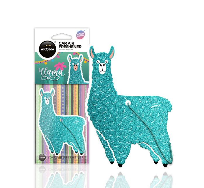 Aroma Car - Glitter Series - Llama 24 stk