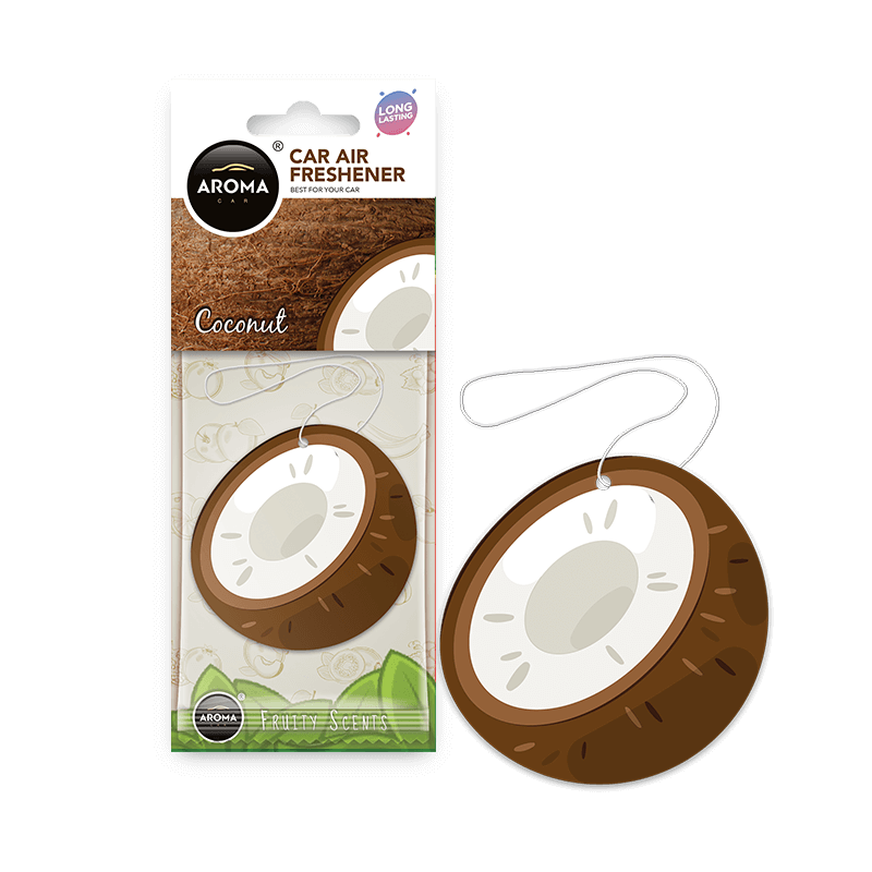Aroma Car - hanging Fruits - Coconut 24 stk