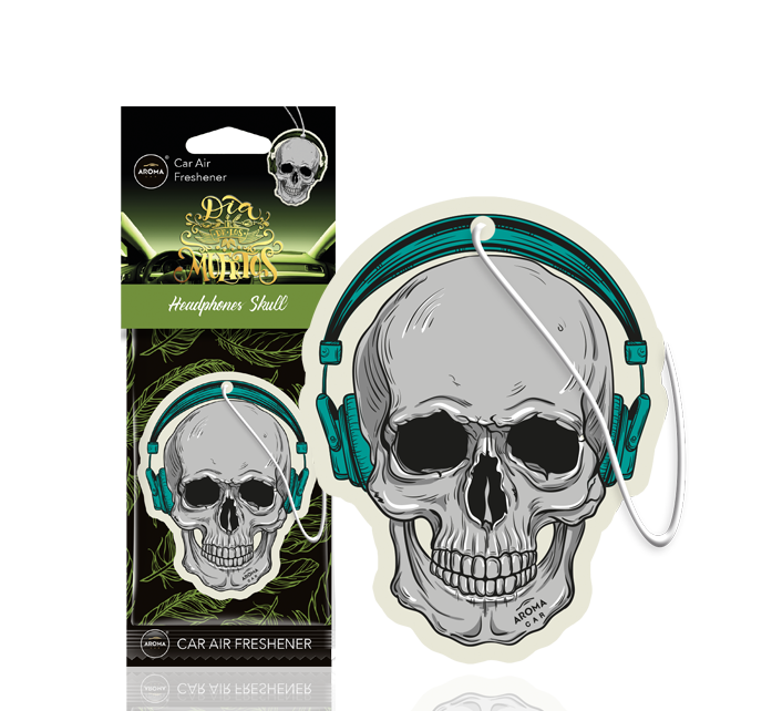 Aroma Car - Dia De Los Muertos - Headphone Skull 24 stk