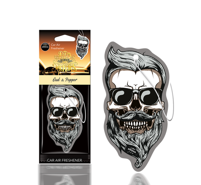 Aroma Car - Dia De Los Muertos - Oud & Pepper Skull 24 stk