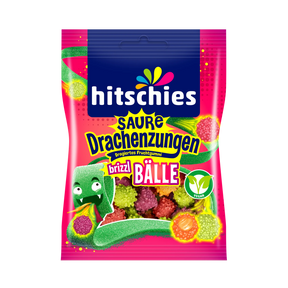 Hitschies Saure Drachenzungen brizzl Bälle 12 x 100g