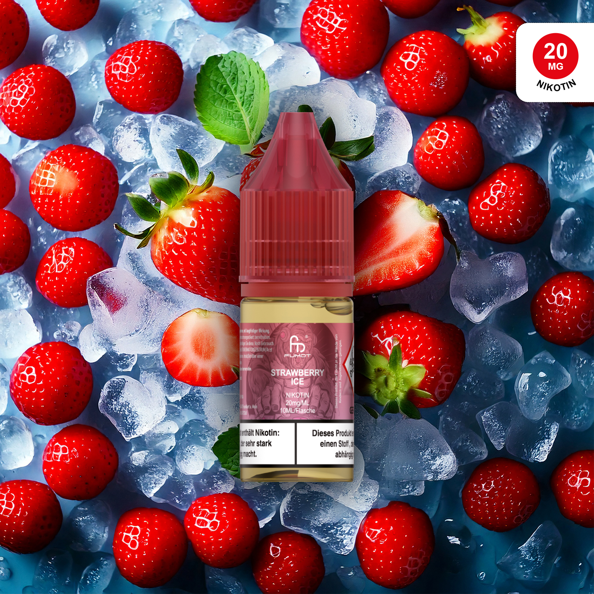 RandM Tornado 7000 - 20mg - Strawberry Ice 10stk