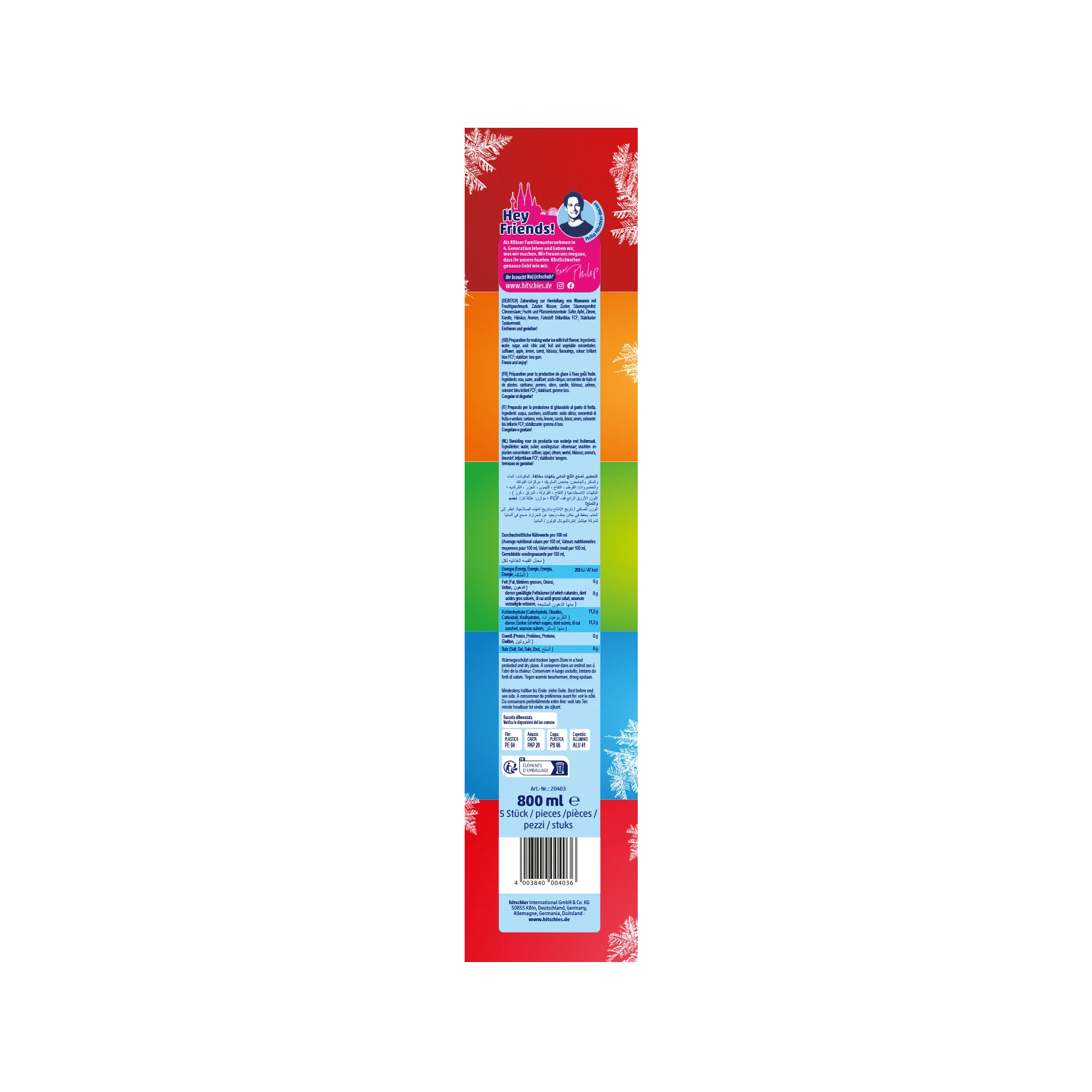 Hitschies Saure Drachenzungen Kratzies 16 X 5 X 160ml