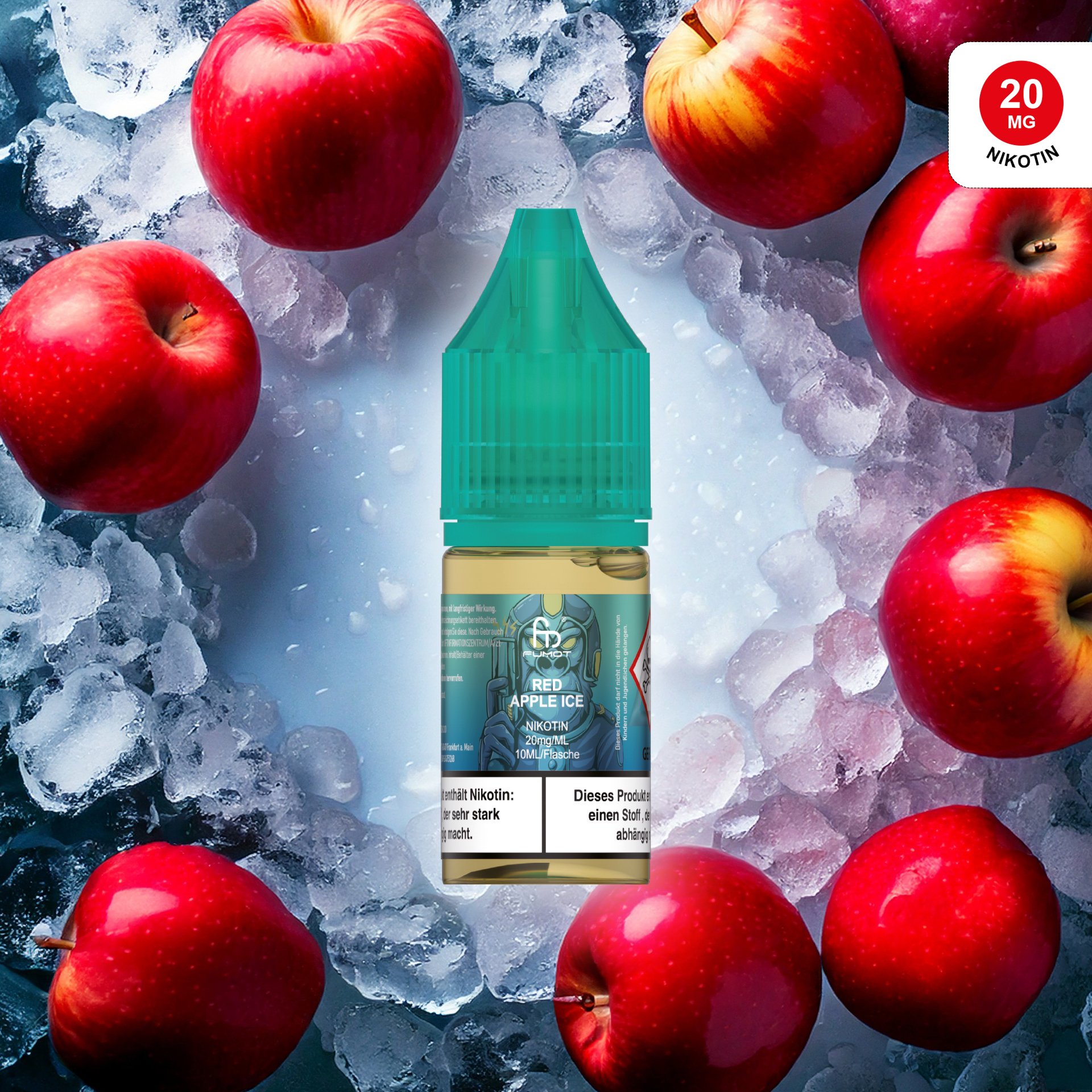 RandM Tornado 7000 - 20mg - Red Apple Ice 10 stk