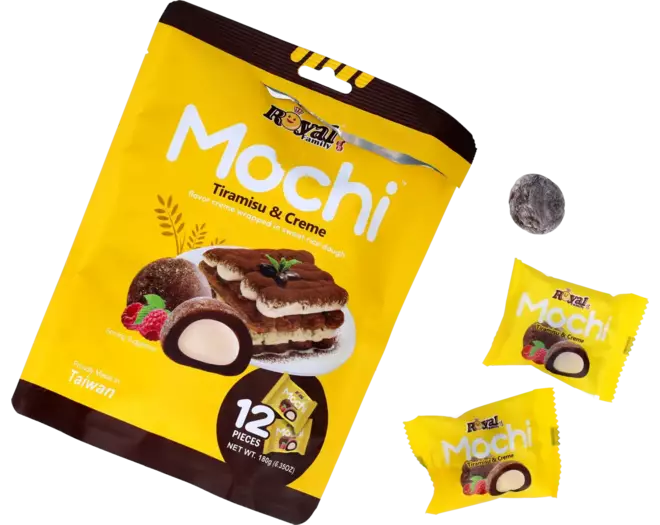 Royal Family | Mochi - Tiramisu & Creme | 12x180g