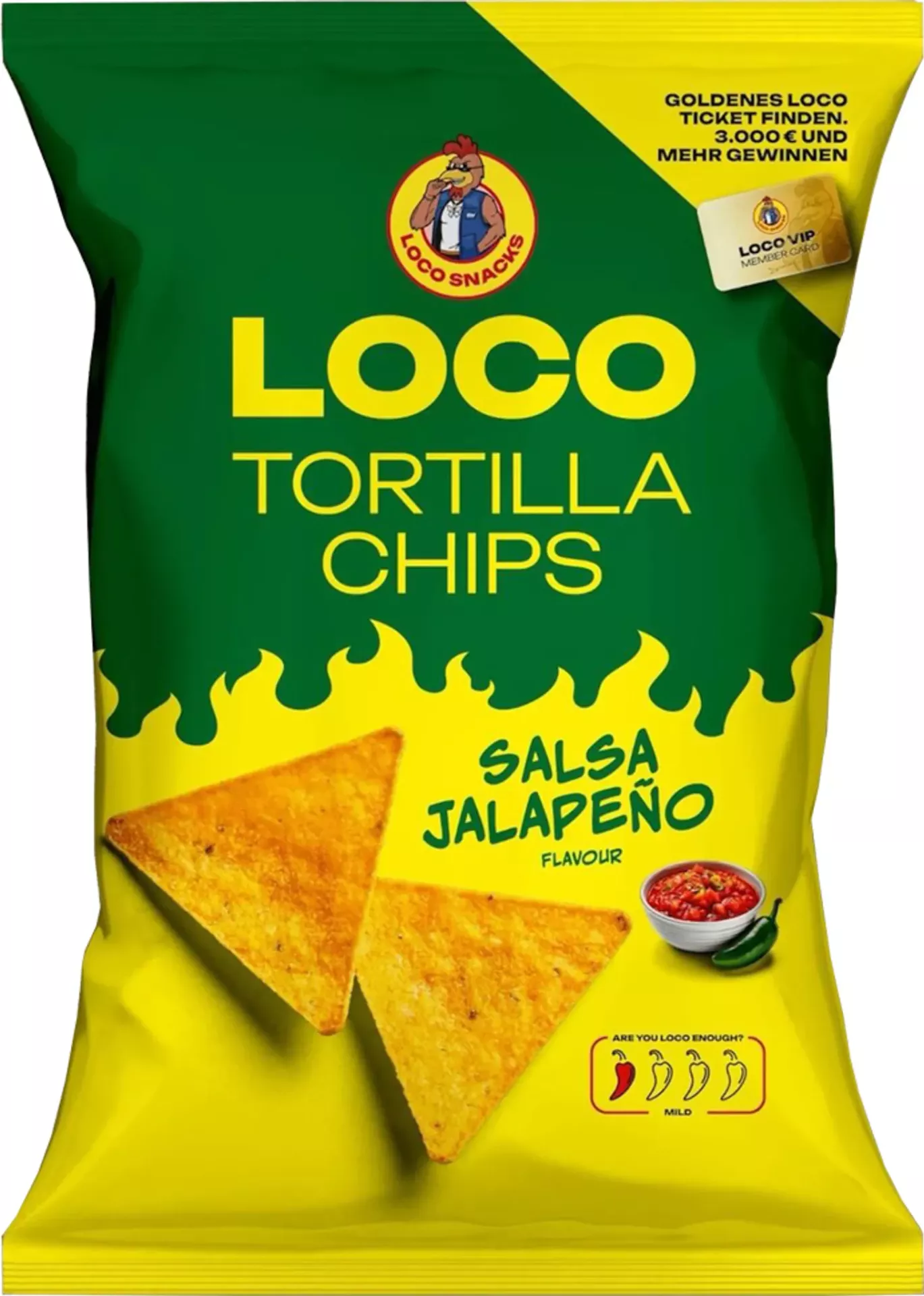 Loco Tortilla Chip Salsa Jalapeno 12 X 100g