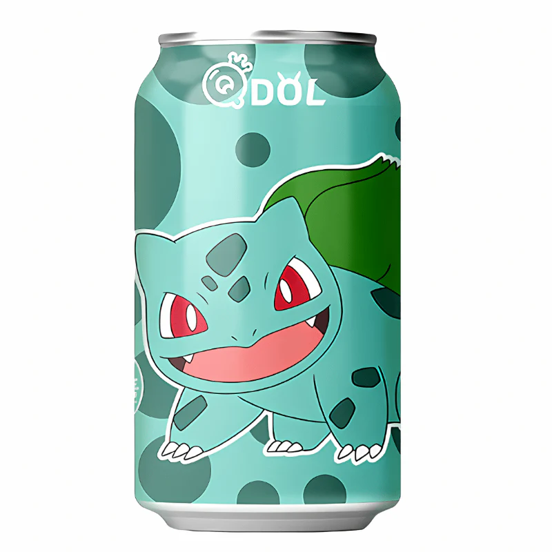 QDOL Pokemon Bisasam Grape sparkling water 24 x 330ml DPG