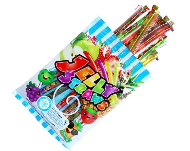 Speshow - Assorted Jelly Straws in Bag 30 x 300g