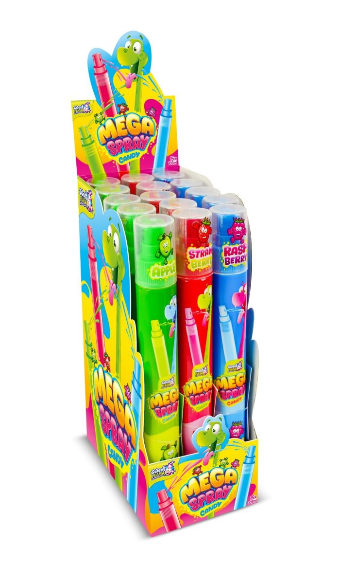 Sweet Flash Mega Spray Candy 15stk x 105ml