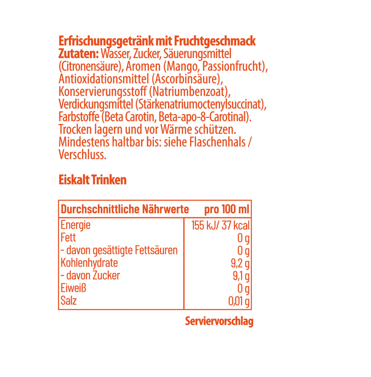ACR Mystery Durstlöscher - Mango Maracuja 12 X 500ml