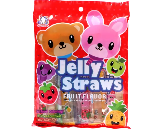 ABC | Bear and Bunny Jelly Straw in Bag - Different Flavors | 30x300g