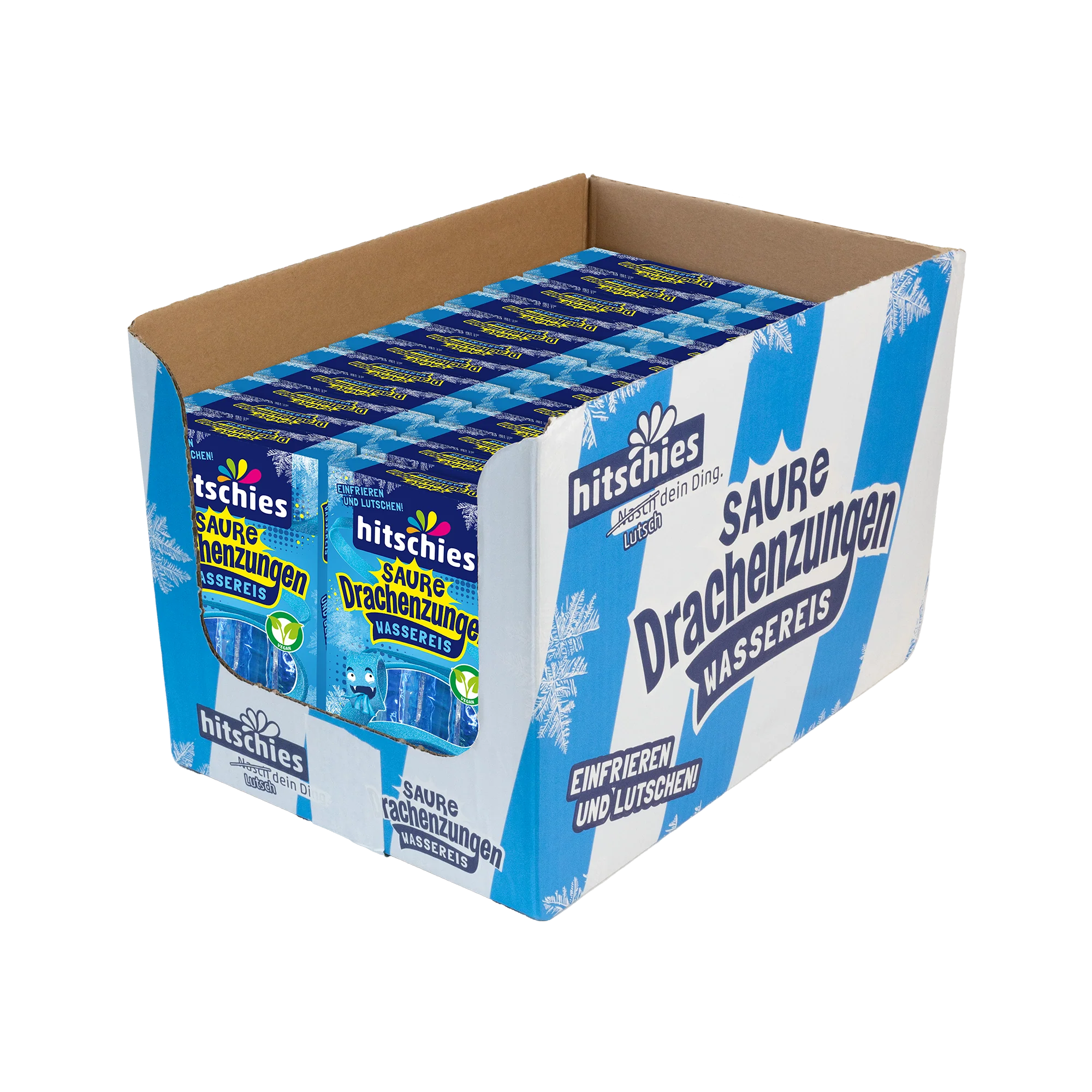 Saure Drachenzungen Wassereis Blau 24 X 400ml