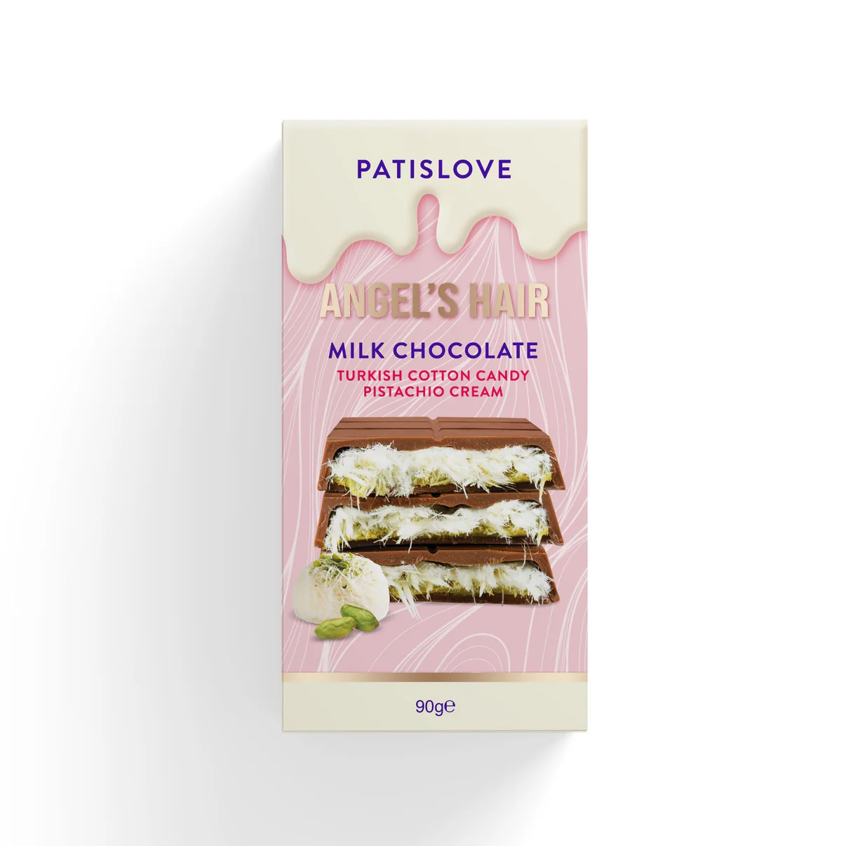 Patislove Angel Hair Vollmilch Schokolade 10 X 90g