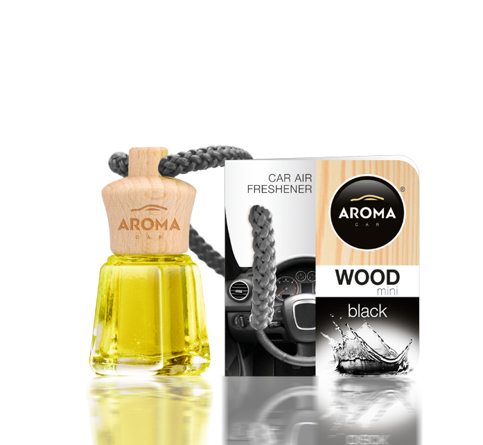 Aroma Car - Wood Mini Black 20 stk