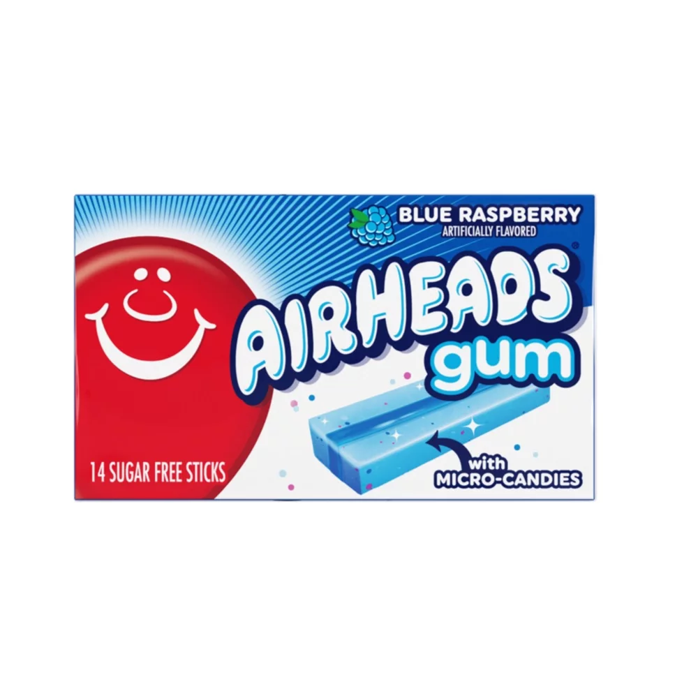 Airheads - Kaugummi - Blue Raspberry - 12 x 34g