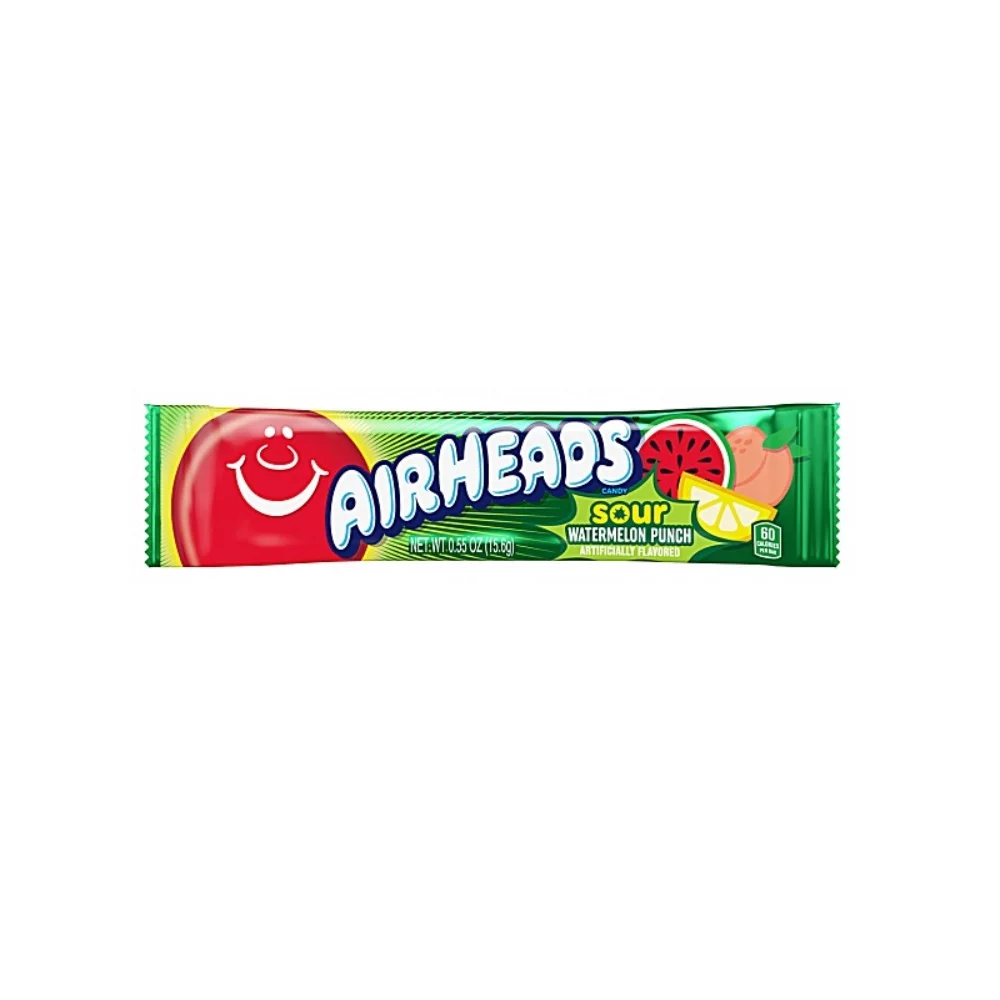Airheads - Sour Watermelon Punsh - 36 x 15,6g