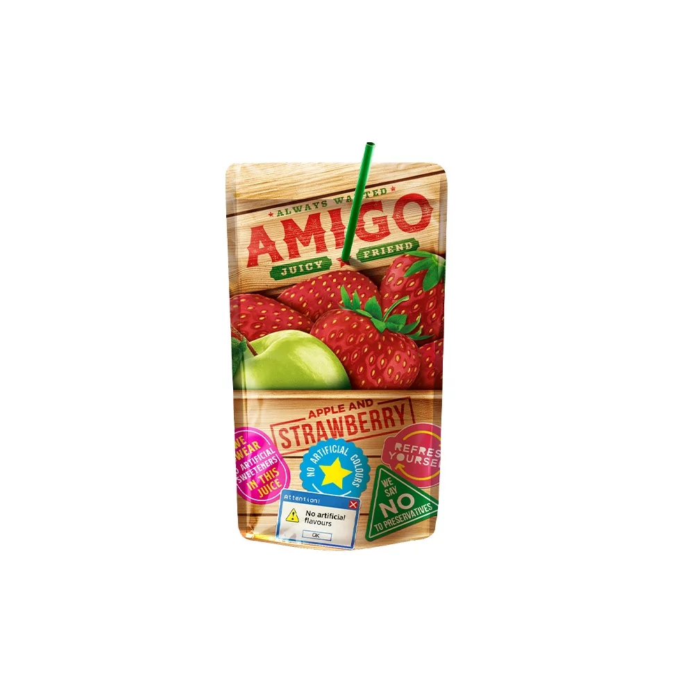 Amigo - Apple and Strawberry- 8 x 200ml