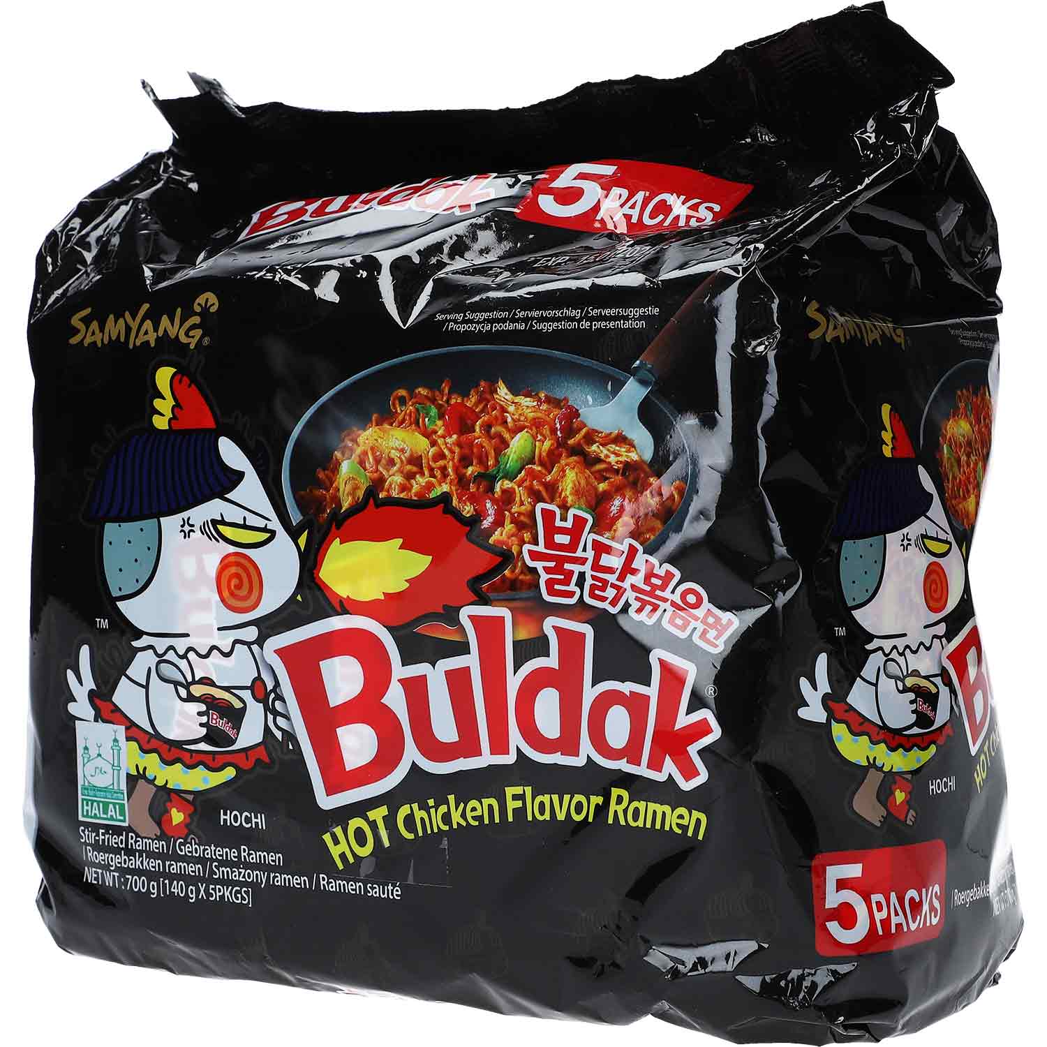 Samyang Buldak Ramen Nudeln Hot Chicken 5 x 140g