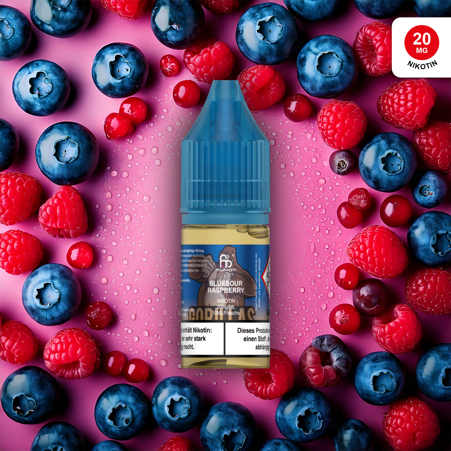 RandM Tornado 7000 - 20mg - Bluesour Raspberry 10stk