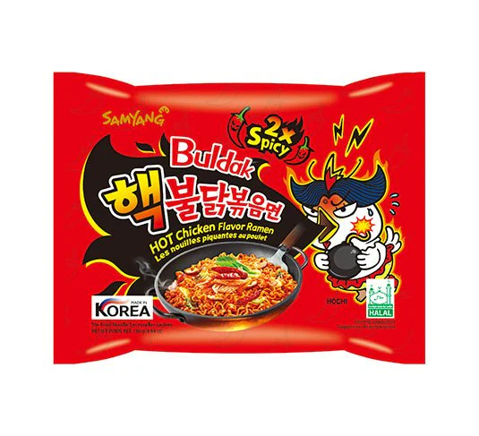 Samyang Buldak 2x Spicy Ramen Nudeln Hot Chicken 5 X  140g