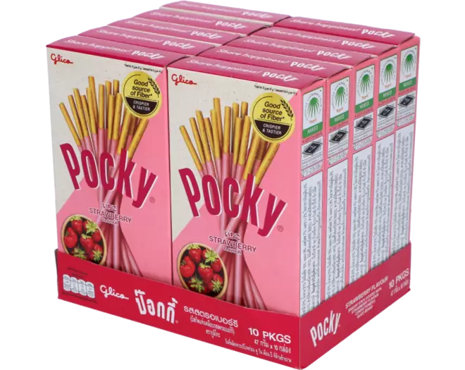 Glico - Pocky - Strawberry 10 x 43g