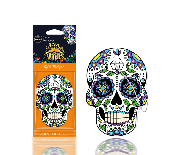 Aroma Car - Dia De Los Muertos - Gold Tatto 24 stk