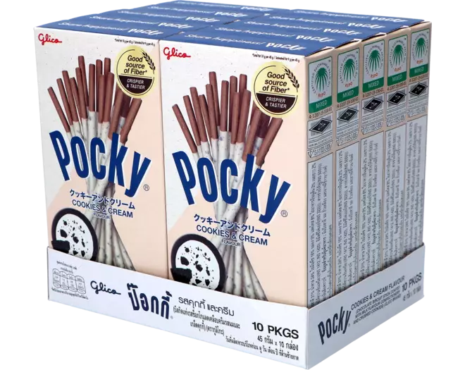 Glico - Pocky - Cookies & Cream 10 x 43g