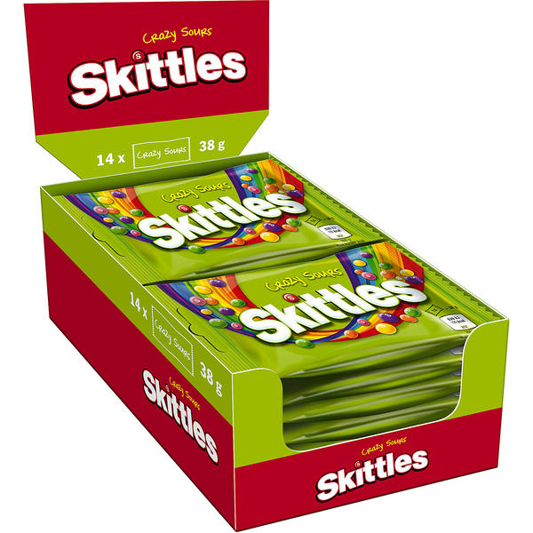 Skittles crazy Sours 14 x 38g