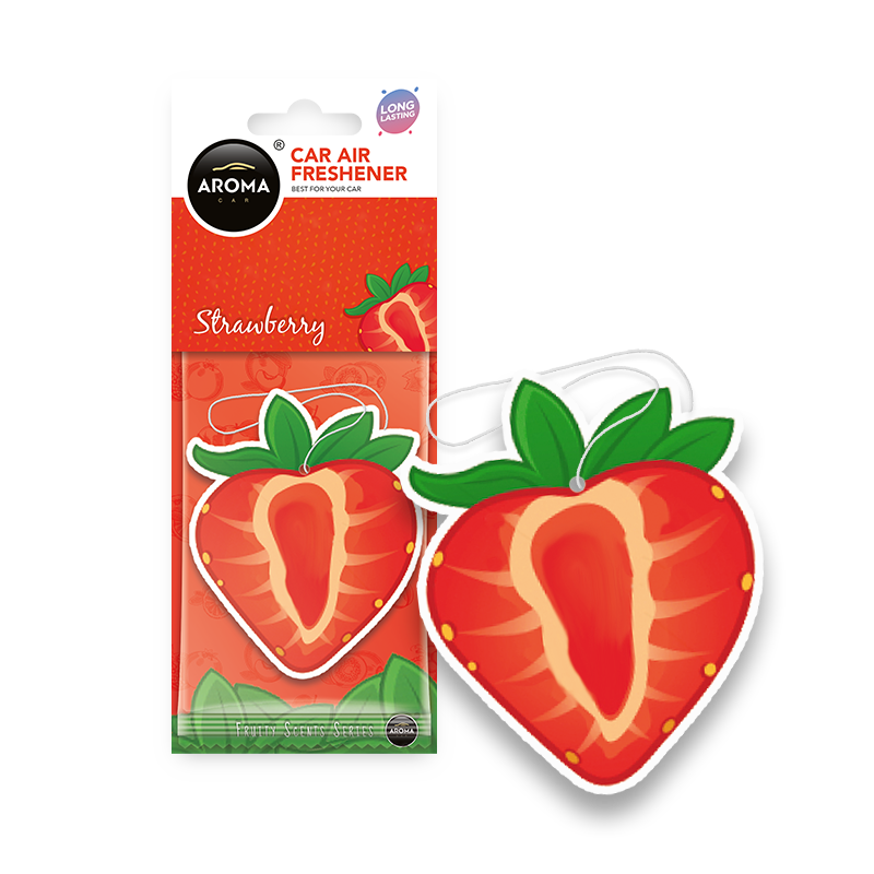 Aroma Car - hanging Fruits - Strawberry 24 stk