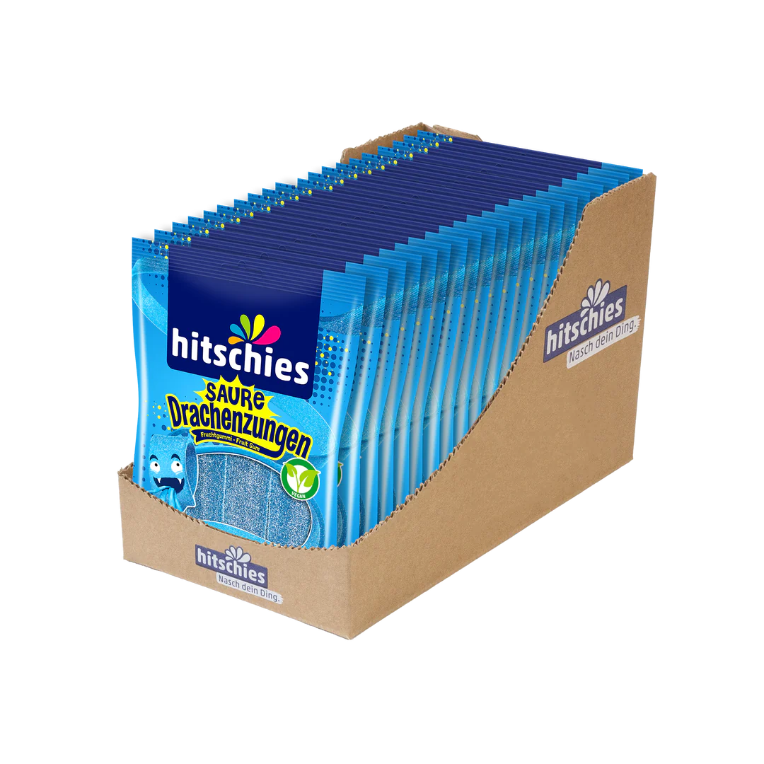 Hitschies Saure Drachenzungen Blau 20 x 125g