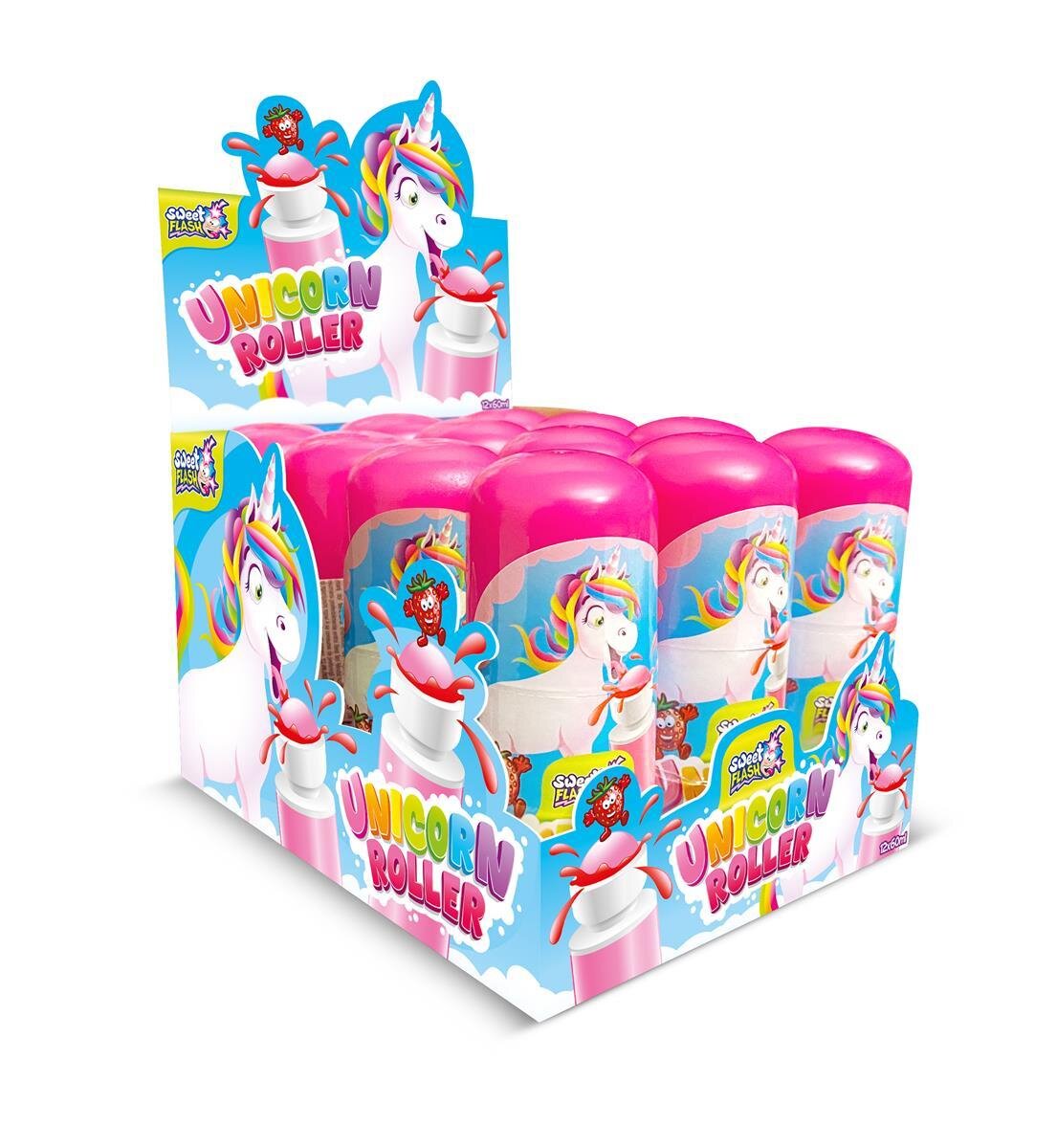 Sweet Flash Unicorn Roller 12stk x 60ml